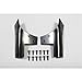 Rugged Ridge 11209.03 Windshield Hinge Kit, Black; 07-18 Jeep Wrangler JK