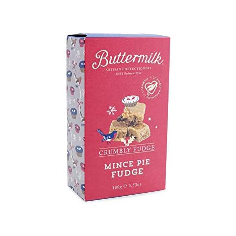 Buttermilk Artisan Confectionery Mince Pie Crumbly Fudge 100g Box Cover