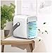 Blaux Portable AC - Personal Mini Air Conditioning Units with Handle, USB 2000mAh Battery Rechargeable, Wearable 3 Speeds Air Cleaner for Home, Office, Room - Rapid Cooling In Just 30 Seconds (White)
