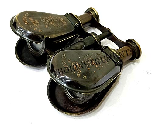 Nautical Brass Spyglass Monocular with Brown Leather Case London 1857 Gift Decor Rustic Vintage Home Decor Gifts