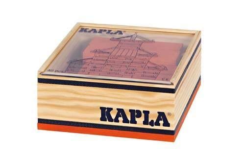 Kapla 6 x 40 Steine Farbsteine in Holbox sortiert