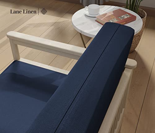 Lane Linen Futon Covers Full Size, 100% Cotton Futon Slipcovers, Full Size Futon Mattress Cover For Futon Sofa Bed, Foldable Armless Sofa Cover, Zippered Futon Couch Cover - Dark Blue #TOP5