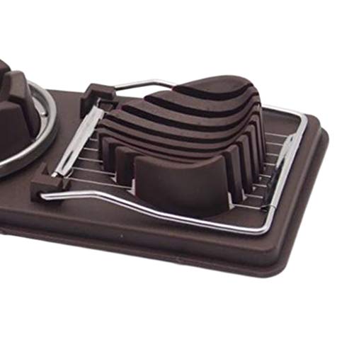 gazechimp 2 Em 1 Ovo Cozido Slicer Chopper Ginger Cortador Salada Cozinha - Café