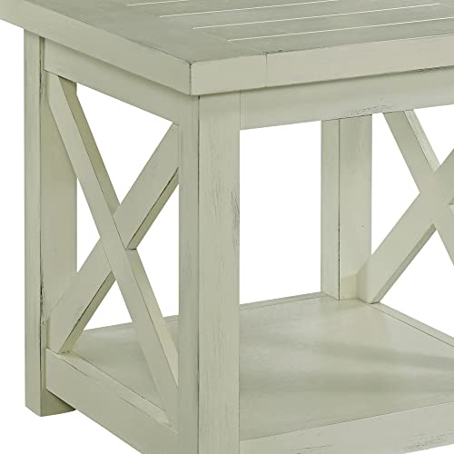 Seaside Lodge White End Table By Home Styles,Off-White #TOP6