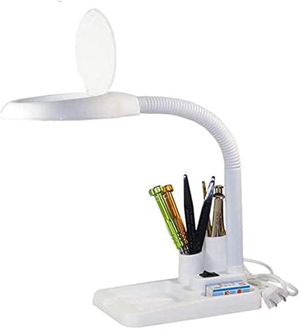 GaRcan Lupa LED lámpara de Escritorio Lupa HD Lectura para Ancianos lámpara de Lupa de reparación de teléfono móvil