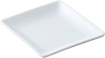 スクエアプレート、５枚セット プレート 14cm スクエアプレート エッジライン 陶器 同色5枚セット