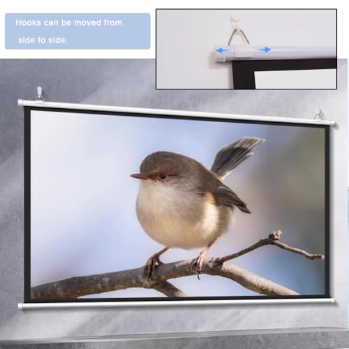 Pantalla para proyector manual 72 pulgadas 16:9 miniatura 4