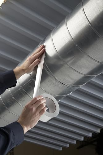 3M Aluminum Foil Tape 3381, 1.88 in x 50 yd, 2.7 mil, Silver, HVAC, Sealing and Patching, Moisture Barrier, Cold Weather, Air Ducts, Foam Sheathing Boards, Insulation, Metal Repair