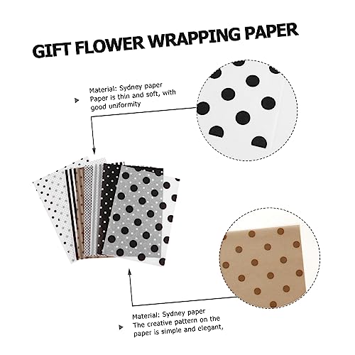 DOITOOL 80 Folhas De Papel De Seda Colorido Papel De Embrulho De Bolinhas Papel De Presente Lenço De