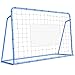 Soccer Rebounder Net 6x4Ft, Adjustable Angle Football Trainer with Heavy-Duty Steel Frame, All-Weather Rebound Board for Backyard, Field Training, Easy Setup, Blue