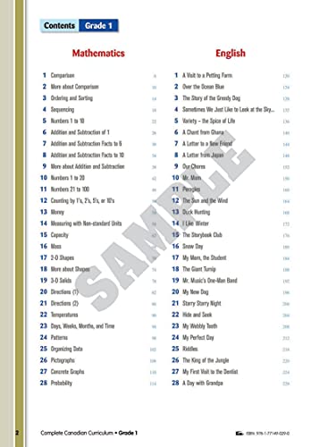 Complete Canadian Curriculum 1 (Revised & Updated): A Grade 1 integrated workbook covering Math, English, Social Studies, and Science - Image 3