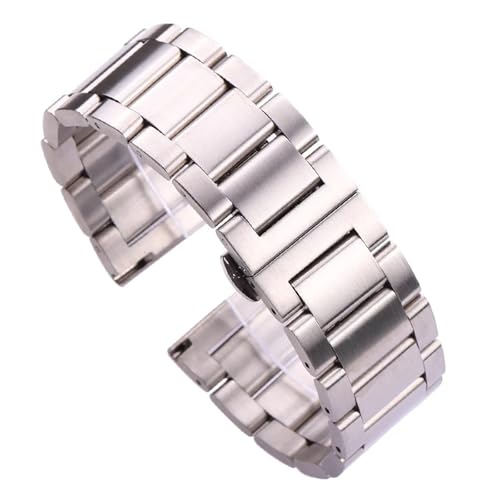 Bracelet de montre en acier inoxydable anti-corrosion à maillons massifs réglables