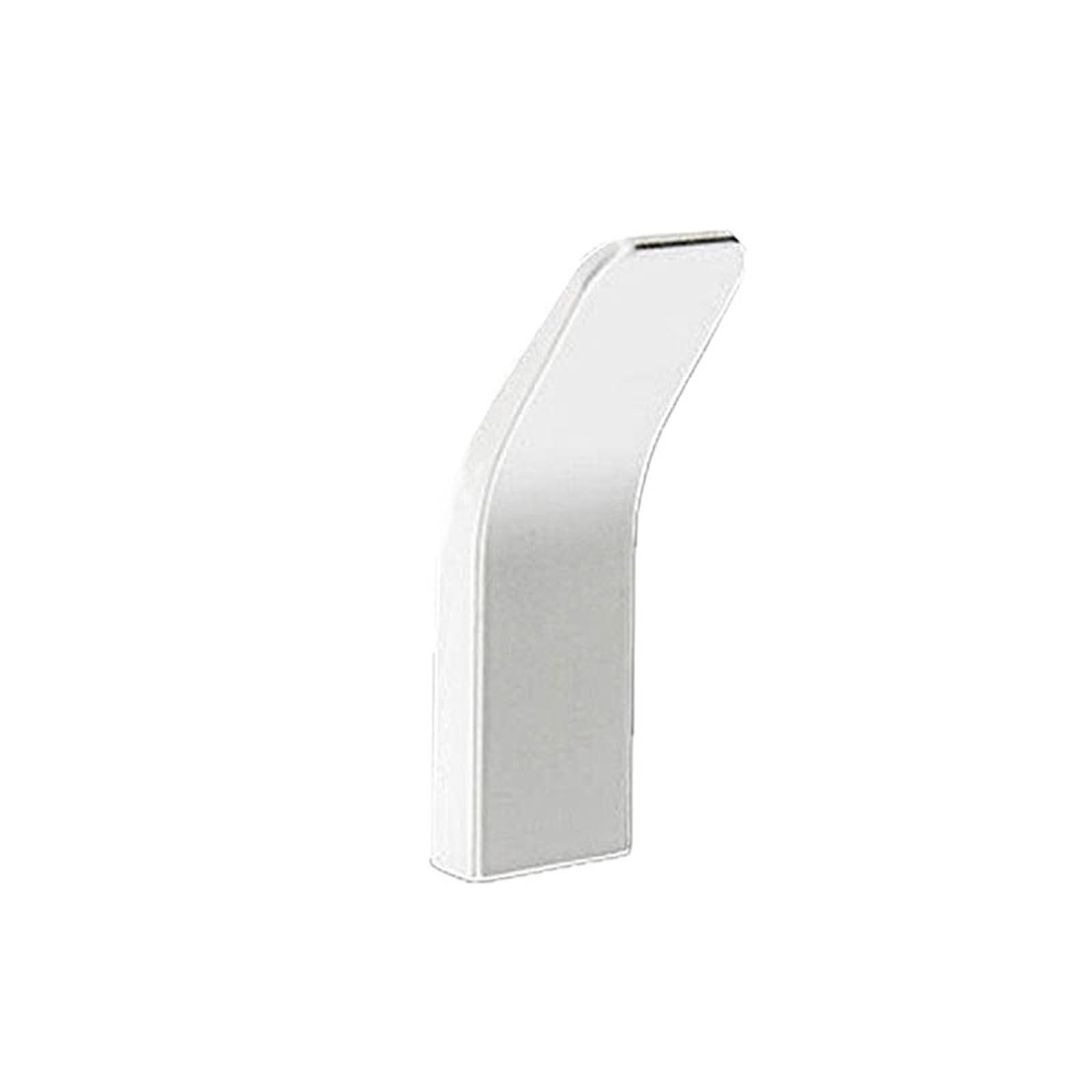 MKYYIOED Adhesive Hooks No Drilling Black White Towel Hooks for Bathroom Robe Clothes Coat Hook Door Keys Bag Hanger Livingroom Kitchen Accessories(White-1pcs)