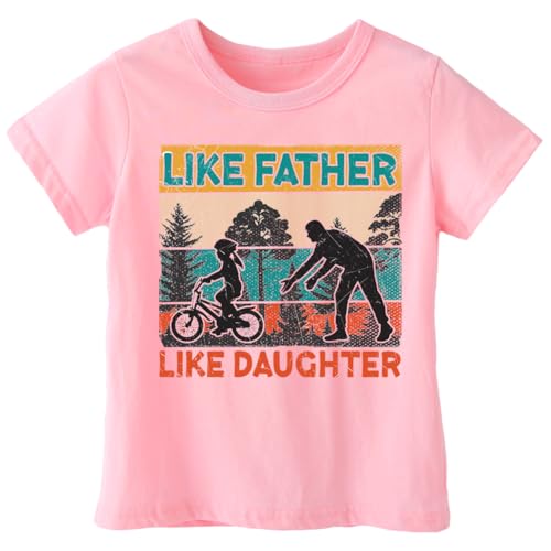 Kids Toddler Baby Boys Girls Father's Day T-Shirt Short Sleeve Funny Letters Graphic Tee Cotton Top