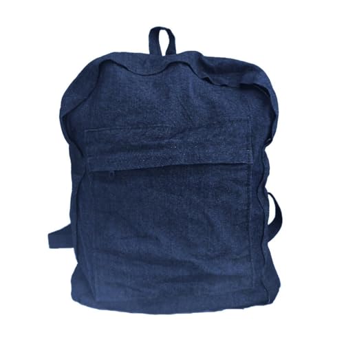 Mochila Jeans Escolar Masculina Feminina Unisex (Jeans Azul)