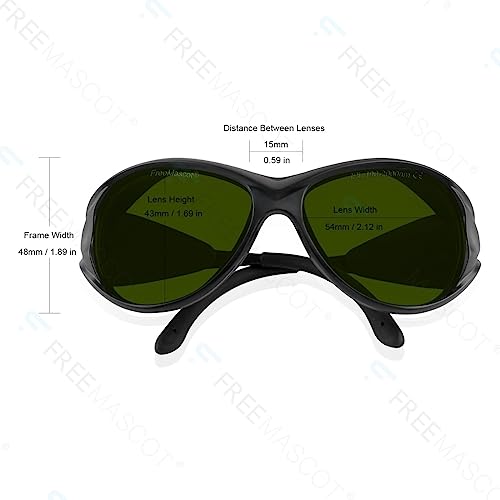 FREEMASCOT Professional 190nm-2000nm IPL Laser Safety Glasses for UV Protection Laser Hair Removal - Image 3