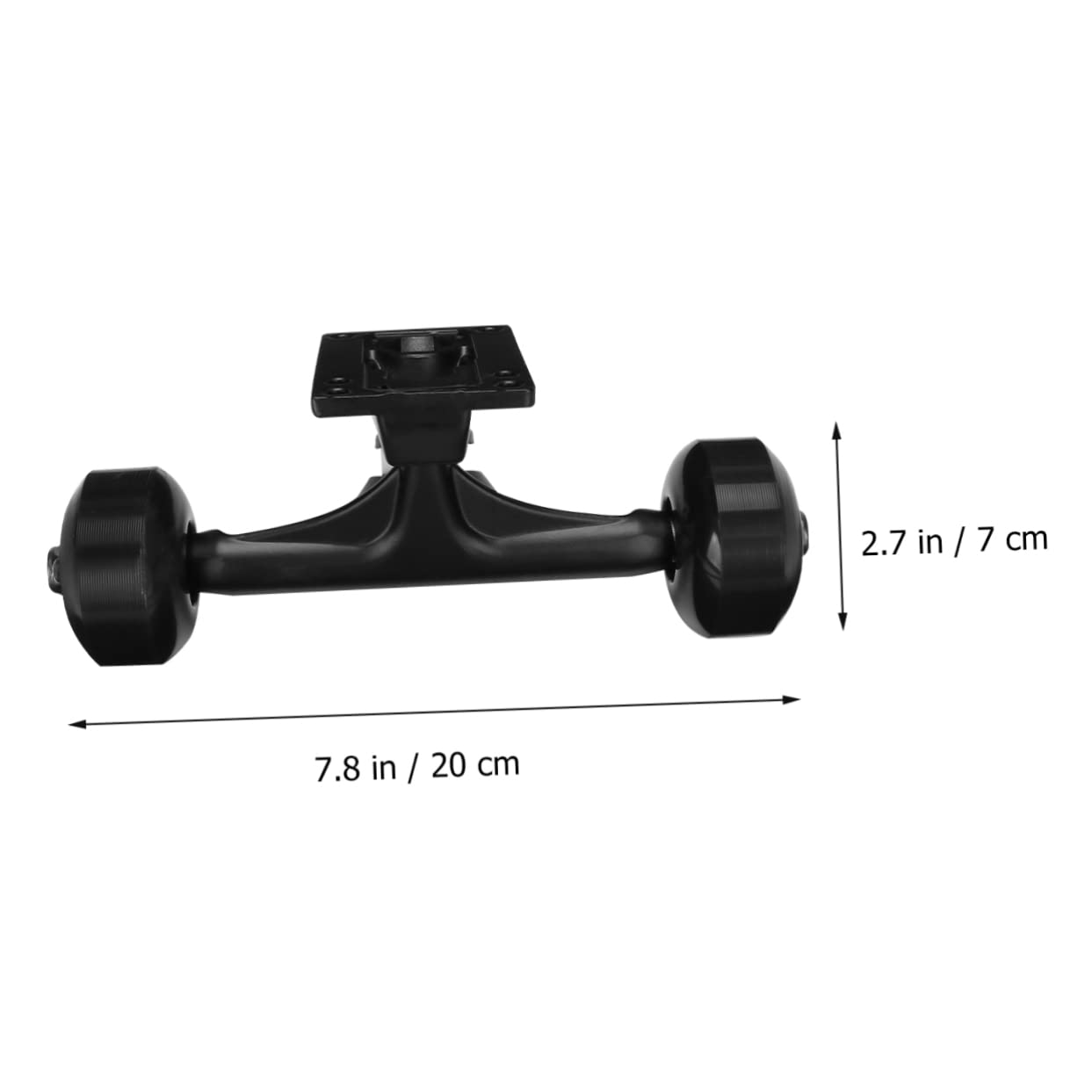 Toddmomy Skateboard Set for Beginners 5inches Skateboard Skateboard Brackets Bearings Wheels and Trucks Black -in-one Package