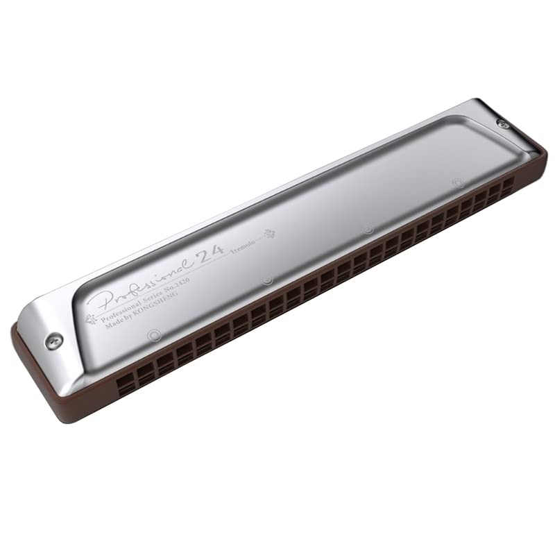 Harmonica Clé harmonica vibrato C24 trou harpe phosphore bronze anches ABS Comb instrument série professionnelle - Les Beatles, Paul McCartney, John Lennon, RIngo Starr, George Harrison Harmonica Clé harmonica vibrato C24 trou harpe phosphore bronze anches ABS Comb instrument série professionnelle
