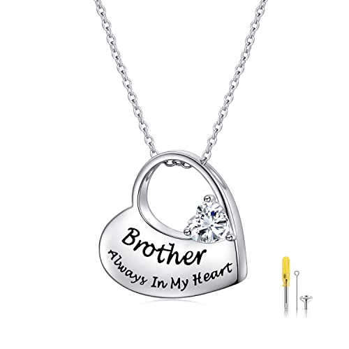 S925 Sterling Silver Urn Necklace for Ashes Cremation Memorial Keepsake Pendant Necklace Jewelry for Women