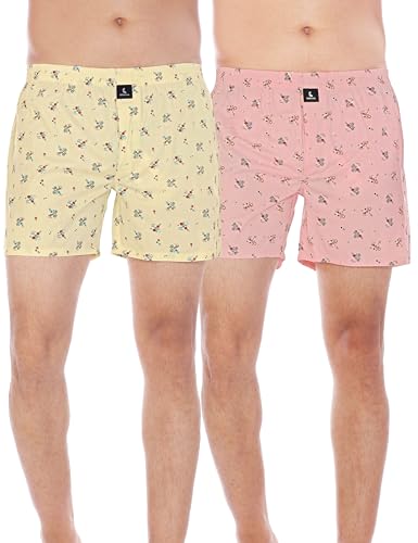 Image of Cotton Boxer Shorts for Men, Breathable, Comfortable & Lightweight (Pack of 2)