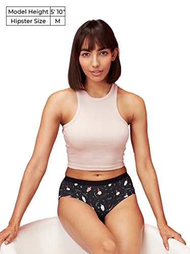 Image of The Souled Store Women Popsicle Pattern Multicolored Printed Women Hipster Underwear