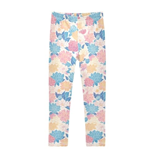 KLL Underwater Creatures Starfish Sea Horse Girls Cotton Pants Soft Full Length Leg Yoga Pants Sports