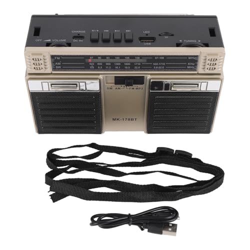 Radio portátil AM FM SW con Bluetooth y batería recargable miniatura 7