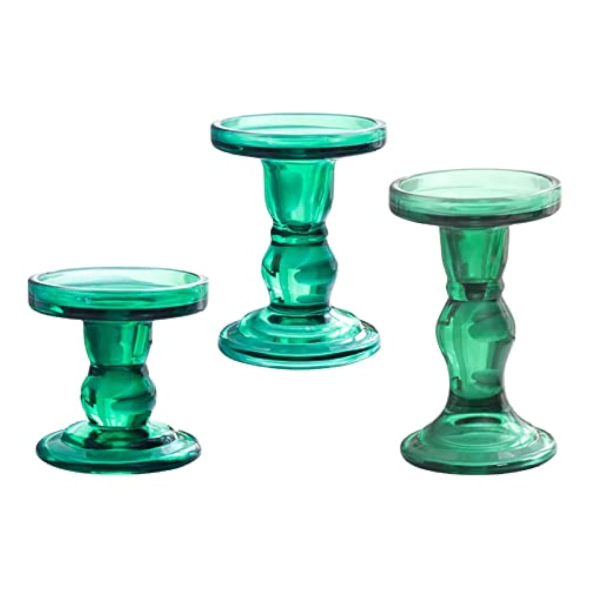 Glass Candle Holder Elegant Design for Dinner Table