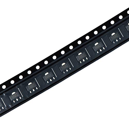 Chanzon 20 pezzi 2SD882 SOT-89 NPN Transistor di
