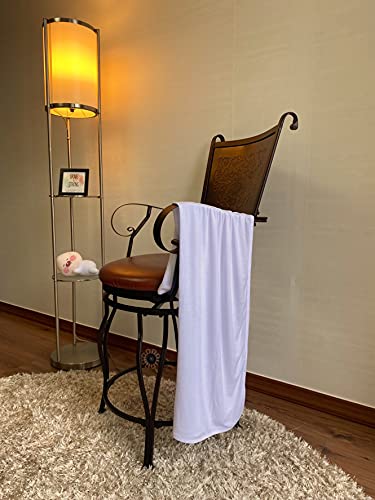 Image of Bambini Baby Receiving Blanket, 100% Cotton Interlock Fabric, 30 x 40 Inches, White, 2 Pack