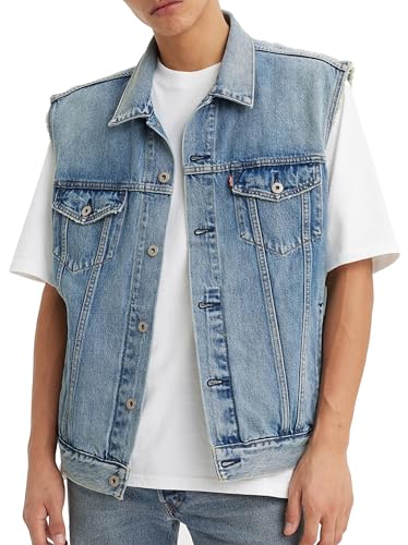 Levi's RELAXED TRUCKER VEST MED INDIGO - WORN IN – Ansicht 2