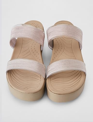 Image of Elle Women Comfortable Flat Round Toe Slip On fashion Sandal for Daily use, Office use, Casual use