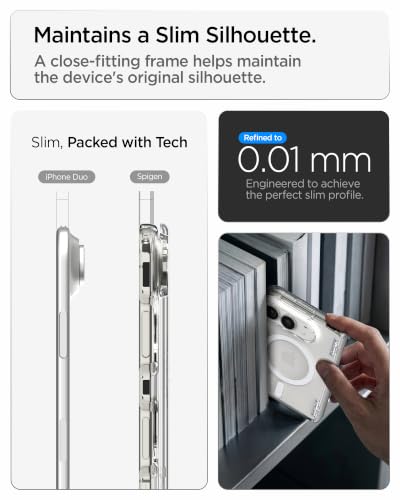 Image of Spigen Ultra Hybrid Pro MagFit Case for iPhone Duo Fold /Ultra, Clear White