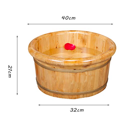 Spa de pies de madera de cedro natural para pedicure miniatura 5