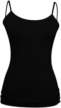 Contemporary Edge Womens Thin Strap Camisole - Black at