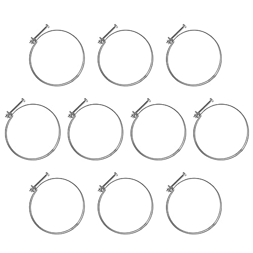 Collier de serrage pour tuyau d'évacuation de sécheuse et ventilation POWERTEC 10 pcs - 2