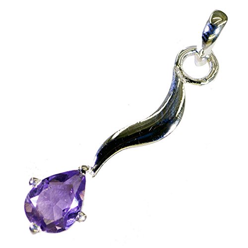 Améthyste pendentif argent 925 idée cadeau d'anniversaire pierre de naissance