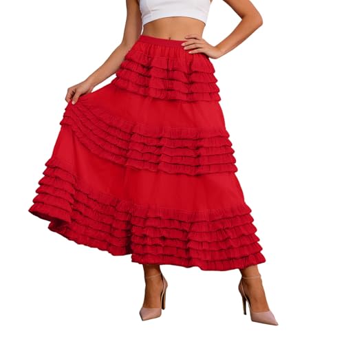 Jupe tutu rose à paillettes pour adulte - Modèle trapèze taille haute