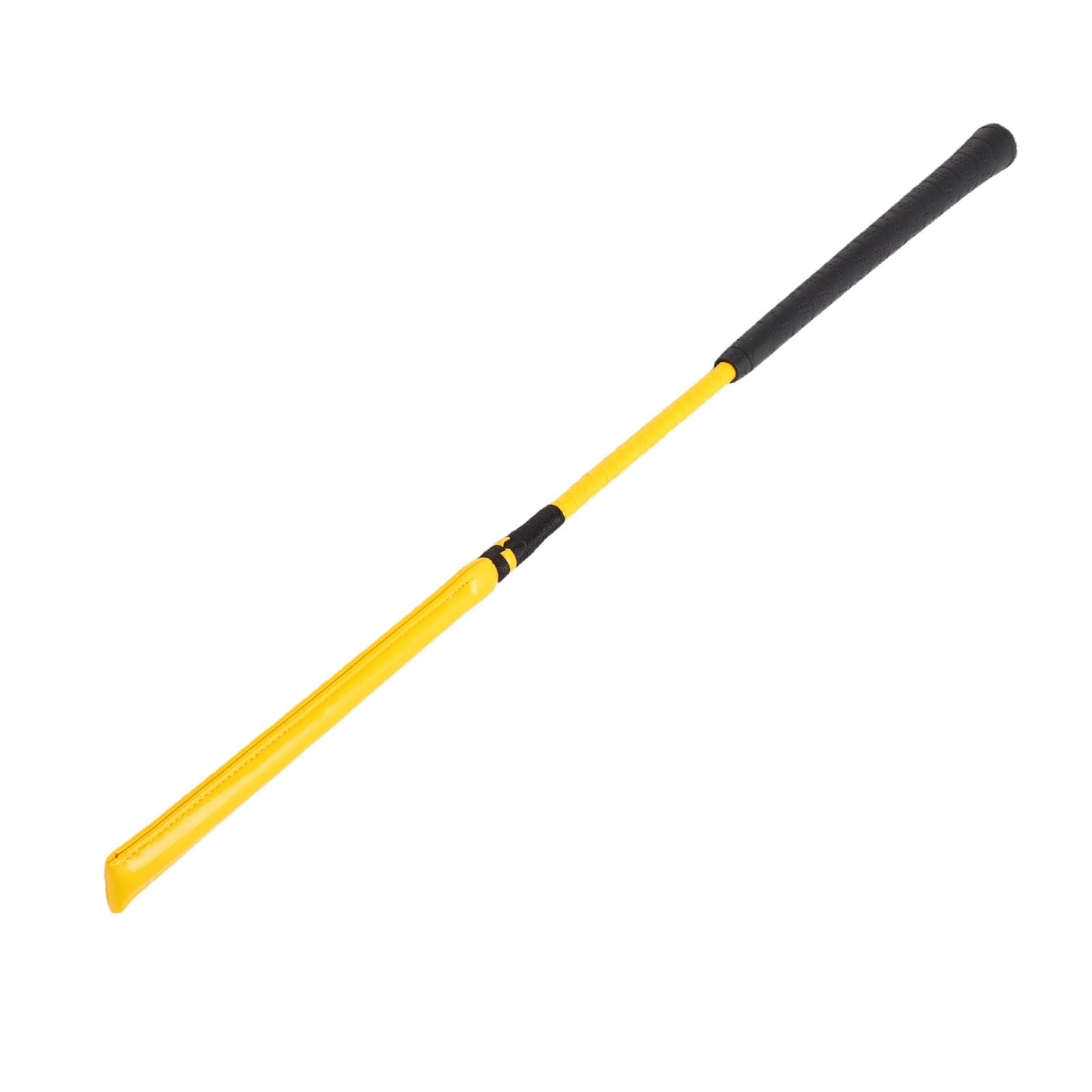 Garsent Frustino da Equitazione in Pelle Verniciata con Manico in Silicone Antiscivolo per Gare di Sport Equestri, Frustino da Allenamento Durevole da 65 Cm per Competizione, da Corsa di