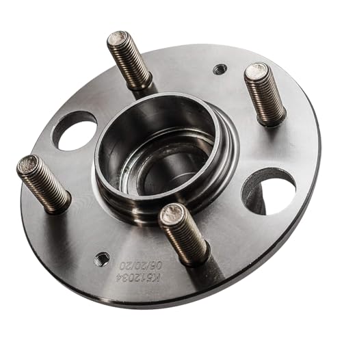 Image of Detroit Axle - Pair Rear Wheel Bearing and Hubs Assembly with 4-Lug for Honda Civic 1992-1995 /1999-2000, Civic del Sol 1993-1997 & Acura Integra 1994-1997, with Rear Disc, 512034