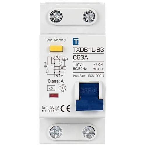 Rcbo MCB 1P+N para cocinas modernas y zonas húmedas con protección contra sobrecarga