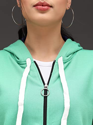 Image of eKools� Women's Fleece Winters Hoodie Sweatshirt Zipper with Pockets (Flee1 Series)