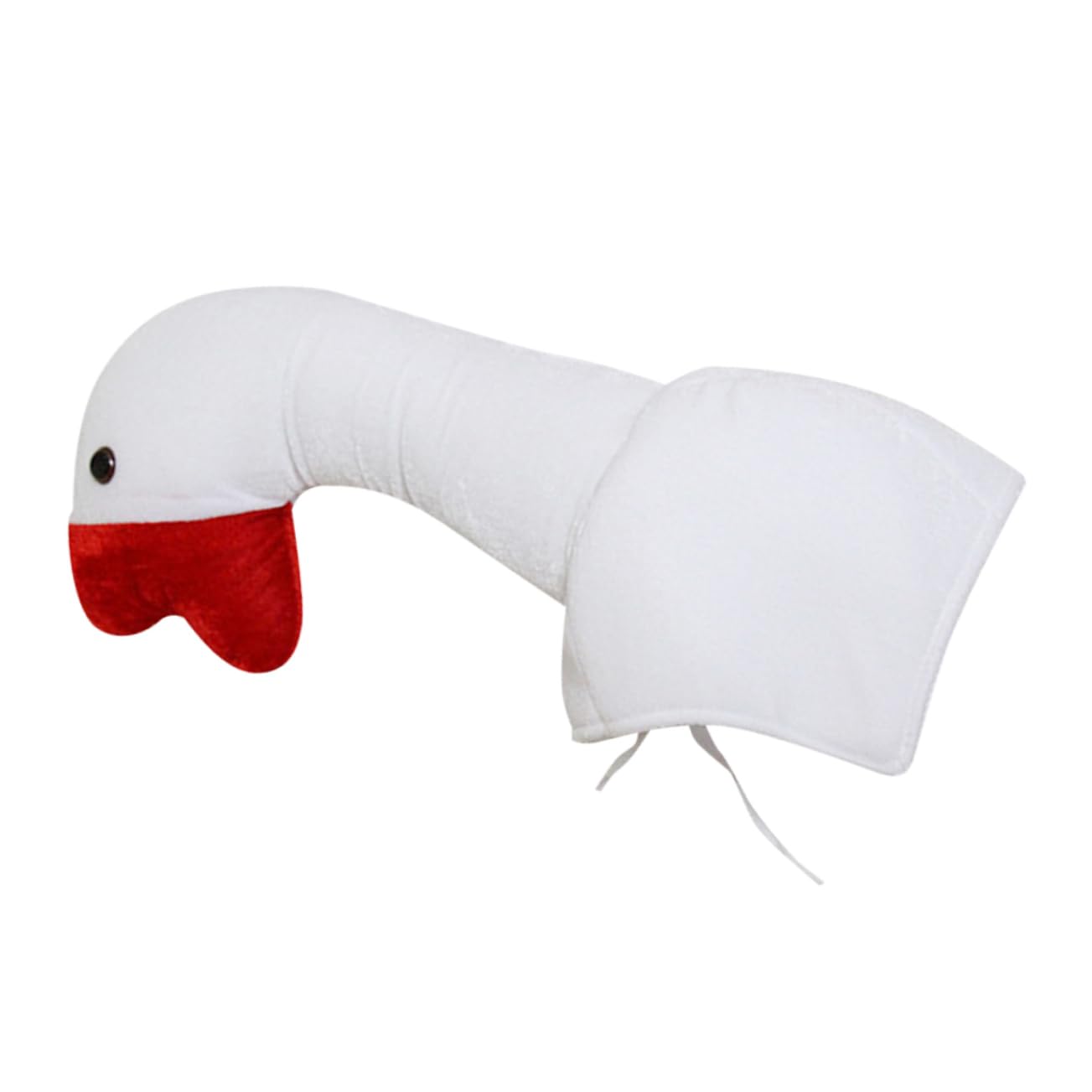 TOYANDONA Sombrero de Ganso de Peluche Blanco, Gorro Creativo y Divertido | Felpa Ligera y Agradable al Tacto, Apto para Fiesta y Celebración, Estilo de Animal Forma de Ganso