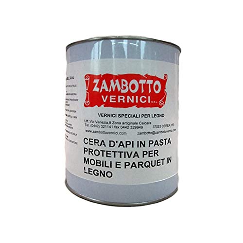 Cera de abejas de pasta protectora brillante para muebles y parquet 5L Bianco