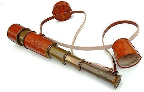 Telescopio Náutico de Latón Pirata Royal Navy London 1915