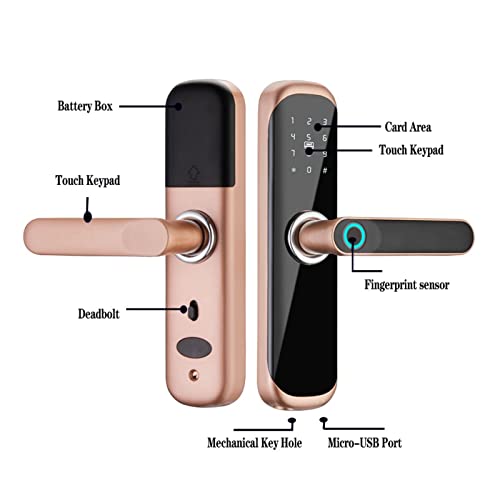 Smart Lock pour maison connectée Tuya avec accès carte et code secret - 5