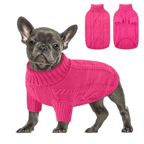 Image of Queenmore Small Dog Sweater for Small Dogs Girl, Winter Dogs /Cats Pullover
