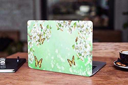 Image of Galaxsia Butterfly D21 Vinyl Laptop Skin /Sticker /Cover /Decal Compatible for Any 14 Inches Laptop (Hp /Dell /Sony /Acer /Lenovo /Asus. Etc) Or Notebook.