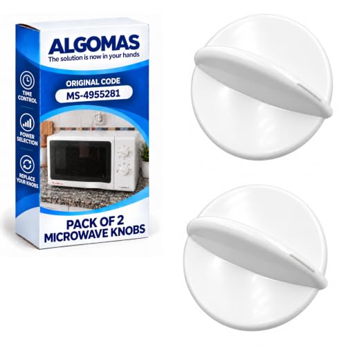 ALGOMAS® Pack 2 Mandos para Microondas Compatible con Moulinex MS-495281 | Series Y50 Y52 Y53 Y54 Y55 | Compatible con Taurus y Whirlpool | Control Tiempo y Potencia · imagen 2