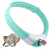 MZINGALL Automatic Cat Toys Laser Collar with Red Light, Interactive Cat Toys for Bored Indoor Cats, Rechargeable Electric Laser Pointer Cat Toy Wearable Collar for Kitten